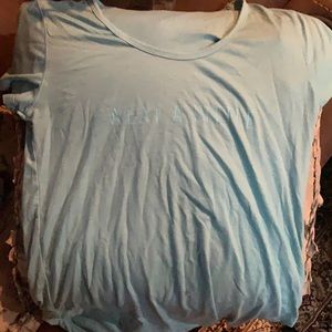 Light blue athletic shirt
